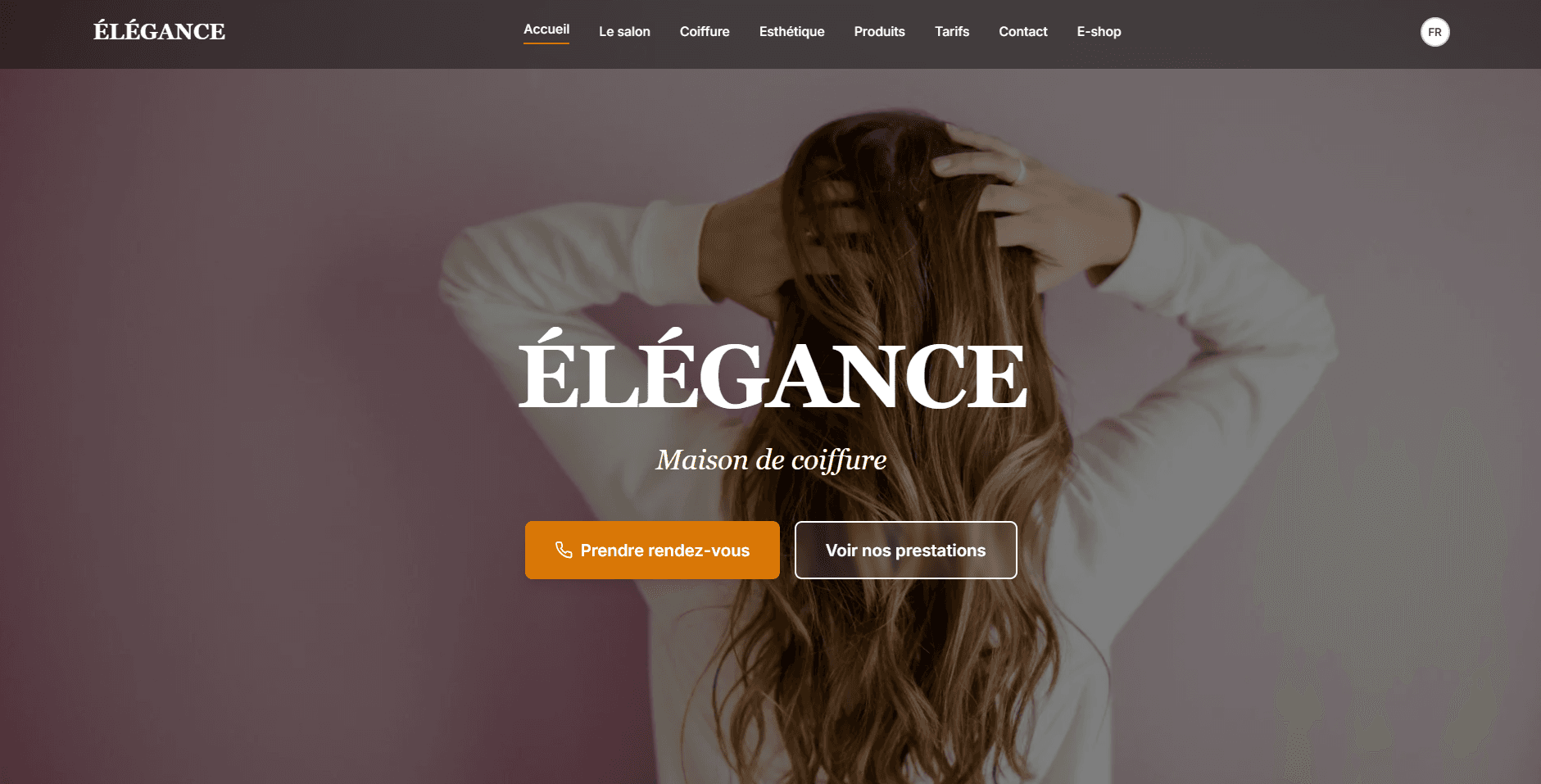 Salon de coiffure Élégance.